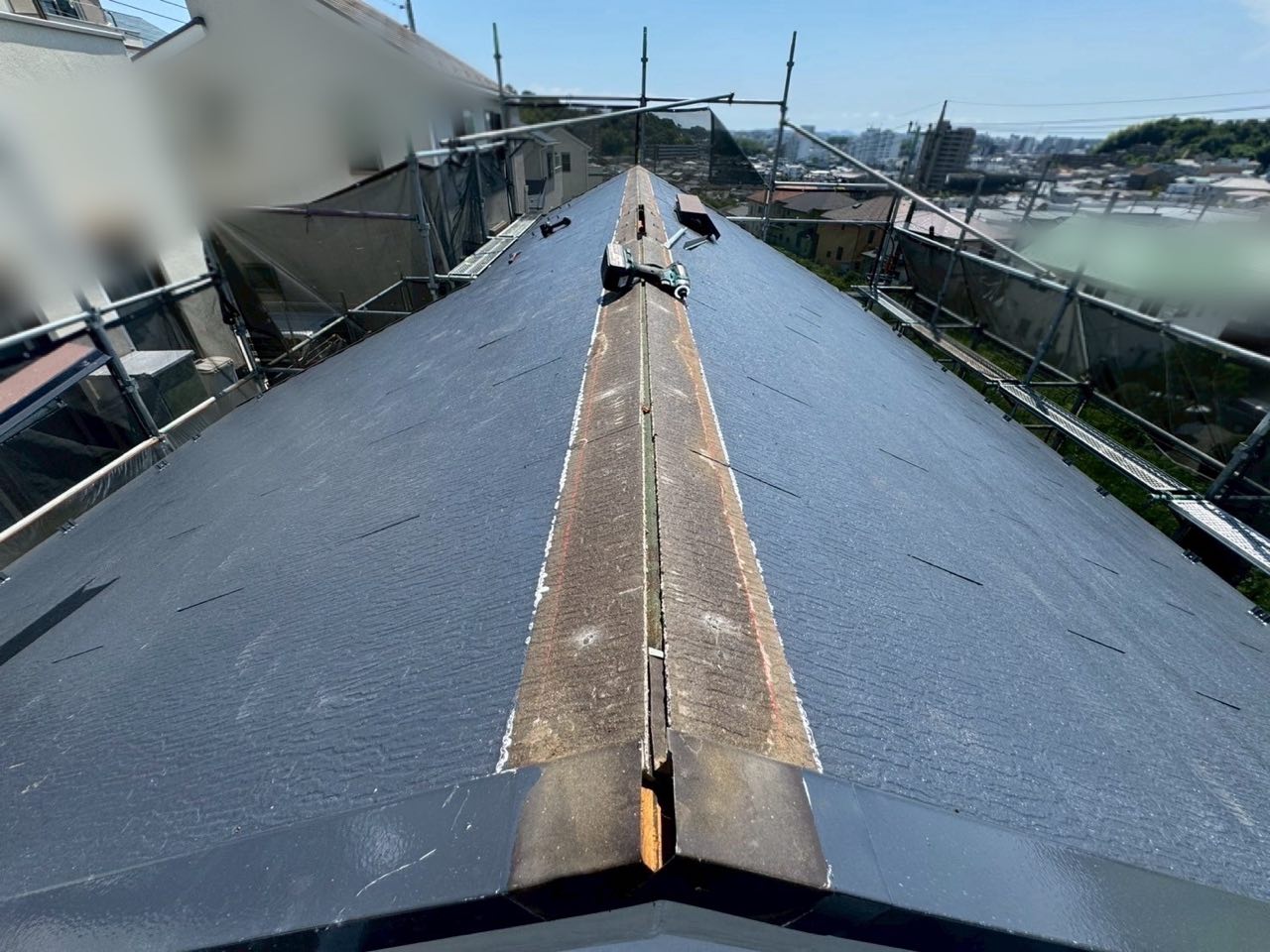藤沢市　棟板金交換