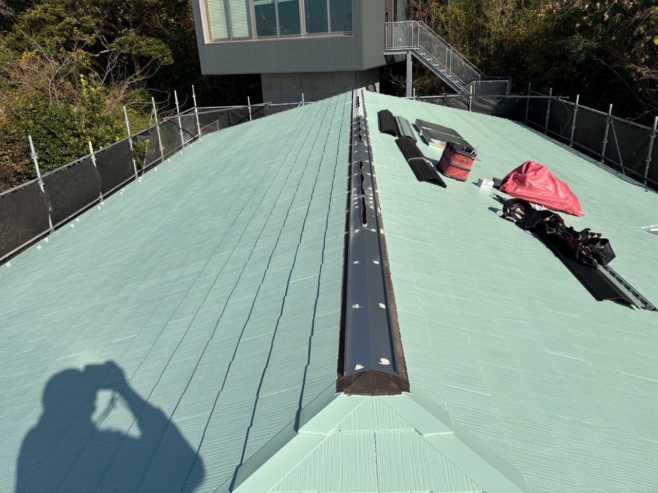 横須賀市　棟板金交換